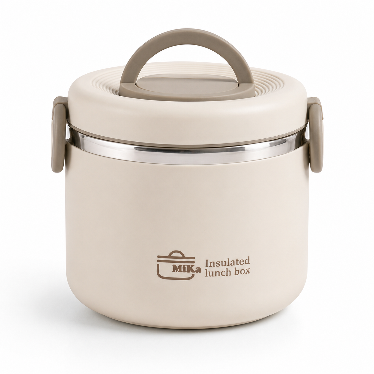 Lunch Box Isotherme Beige et Bleue