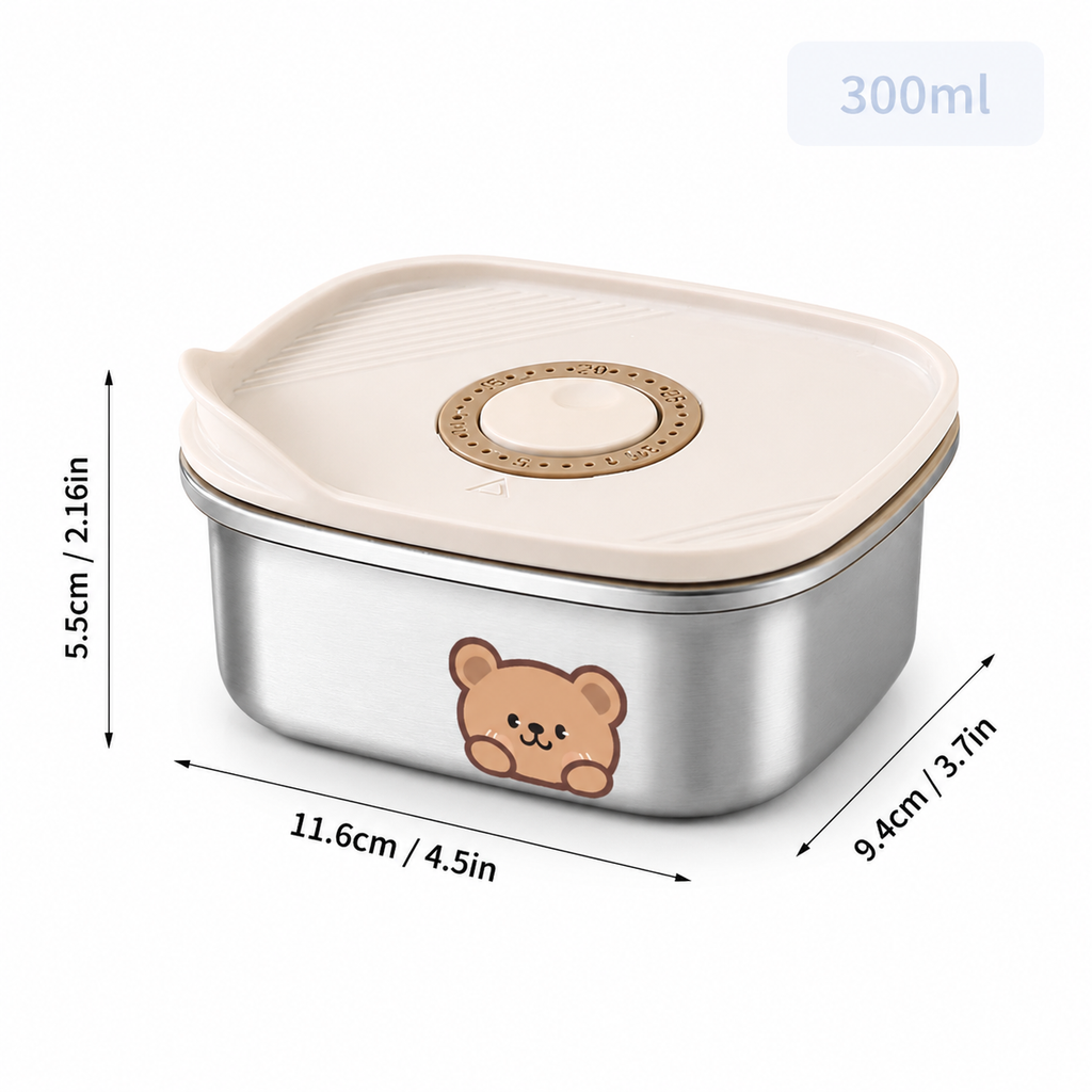 Lunch Box Isotherme Inox Ourson
