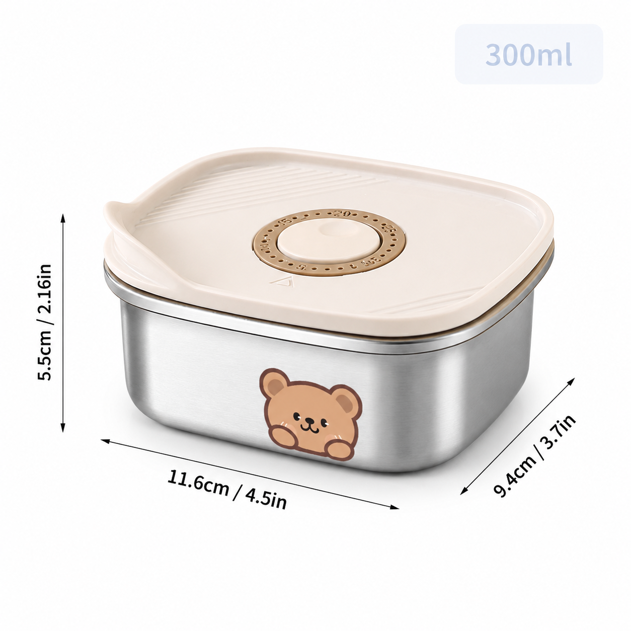 Lunch Box Isotherme Inox Ourson