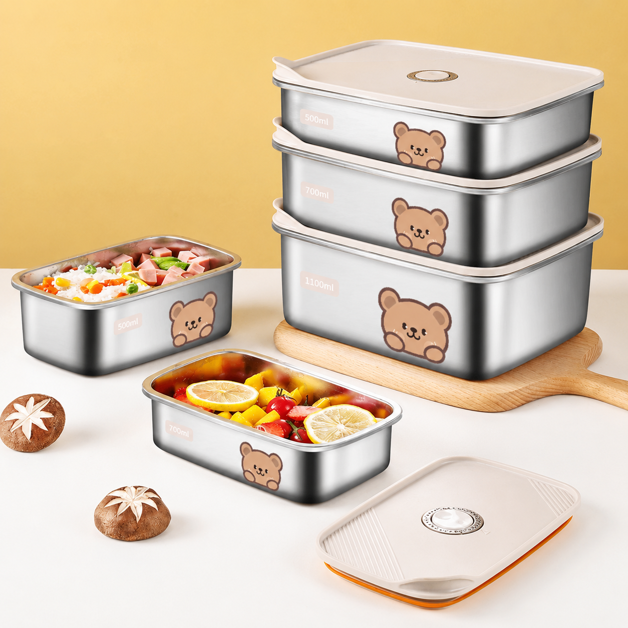 Lunch Box Isotherme Inox Ourson