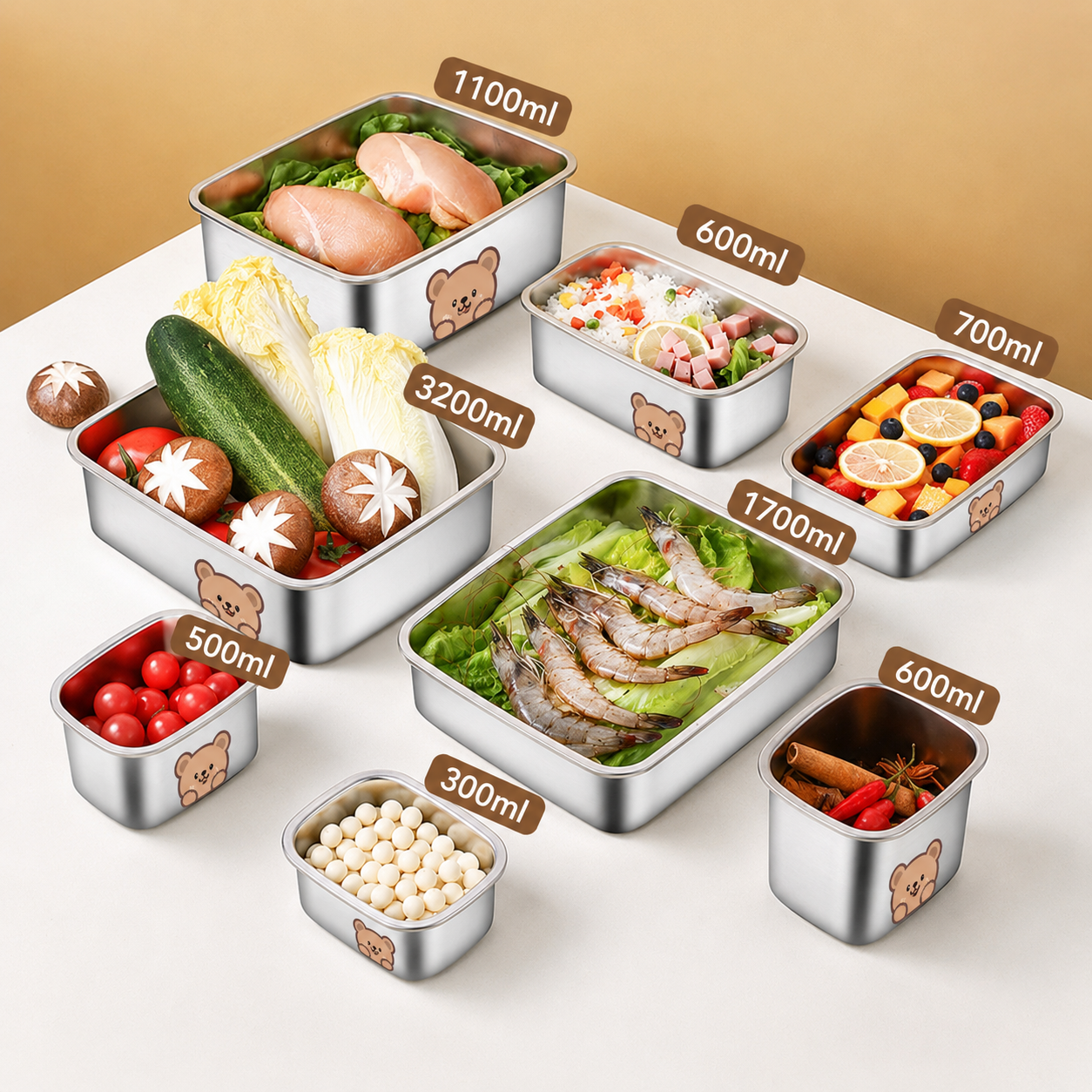 Lunch Box Isotherme Inox Ourson