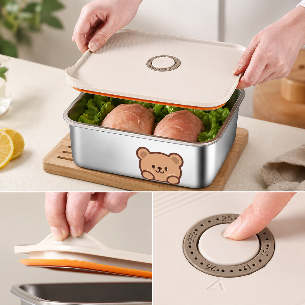 Lunch Box Isotherme Inox Ourson