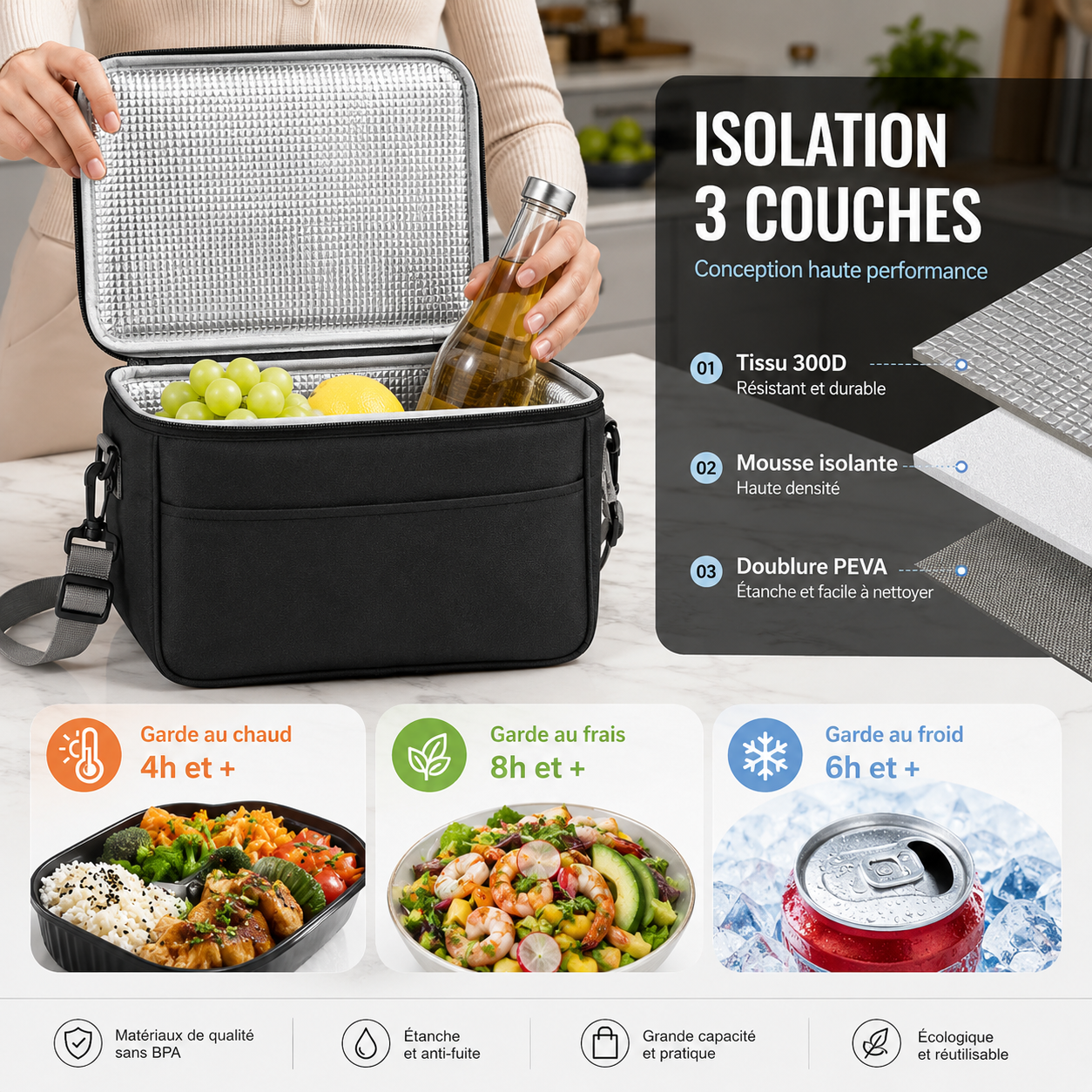 Sac à Déjeuner Isotherme