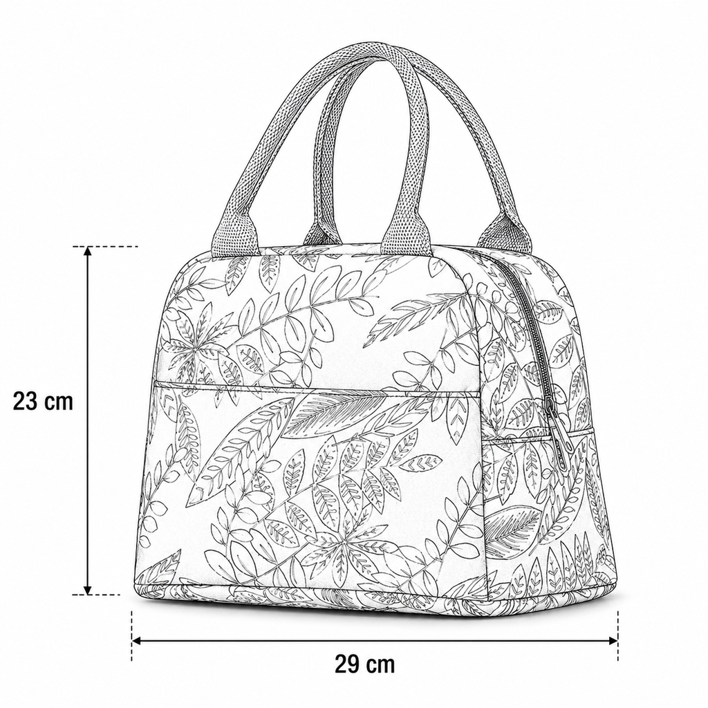 Sac isotherme feuille