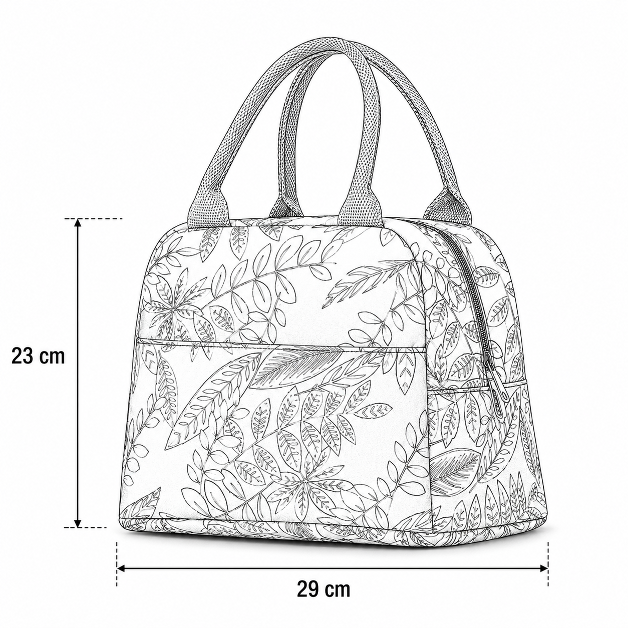 Sac isotherme feuille