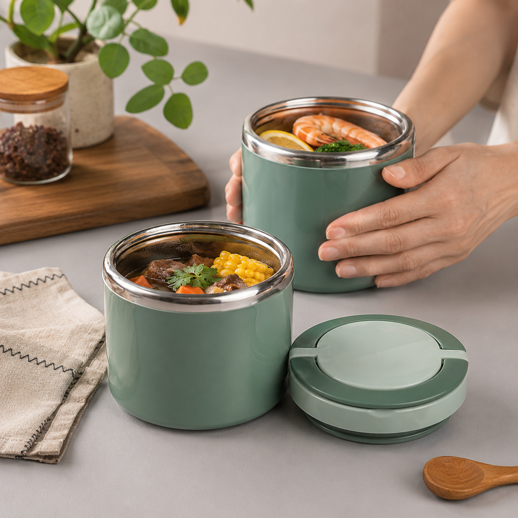 Lunch Box Isotherme Soupe Vert