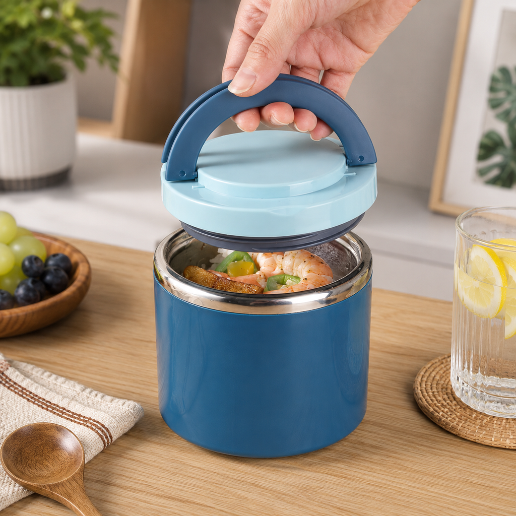 Lunch Box Isotherme Soupe Bleu