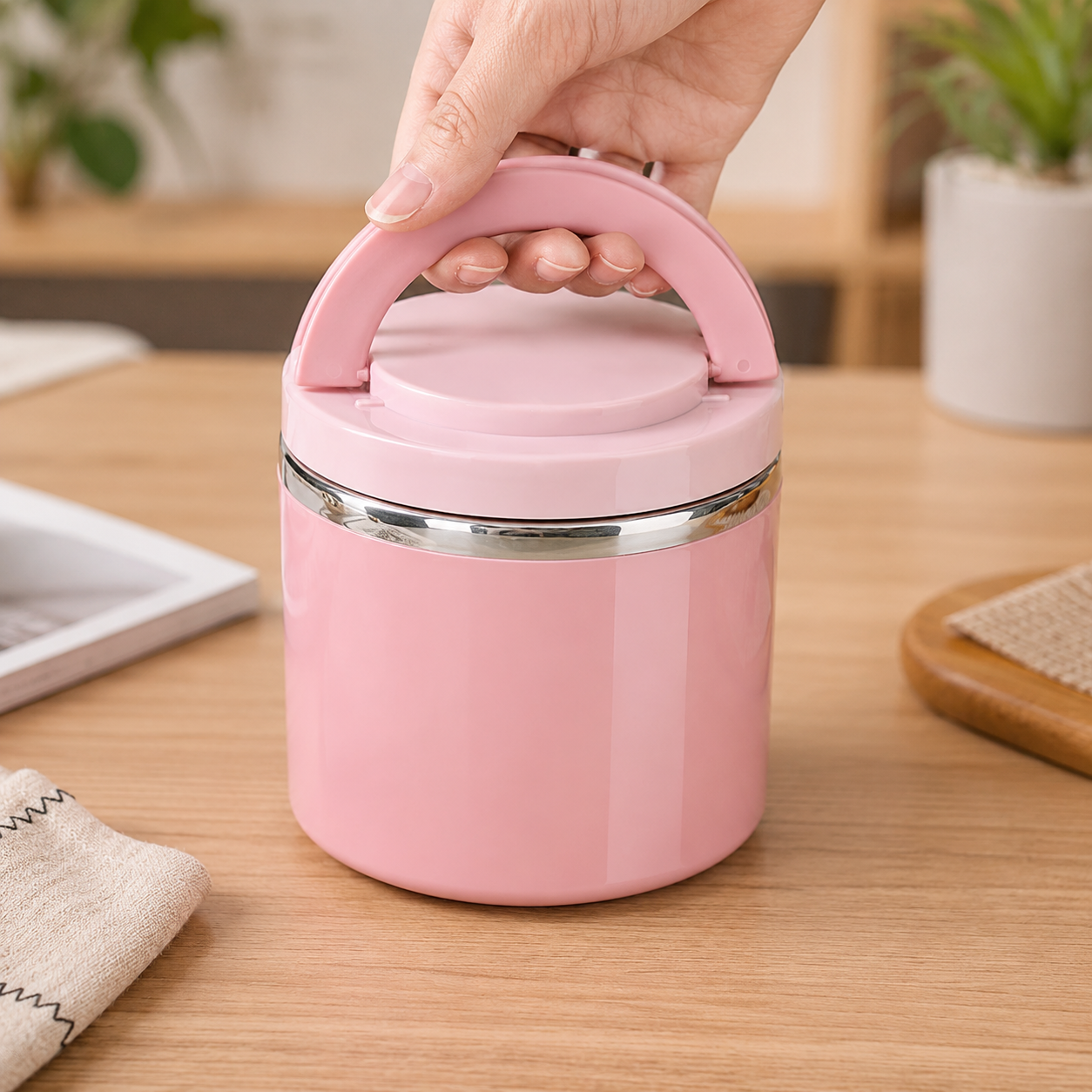 Lunch Box Isotherme Soupe Rose