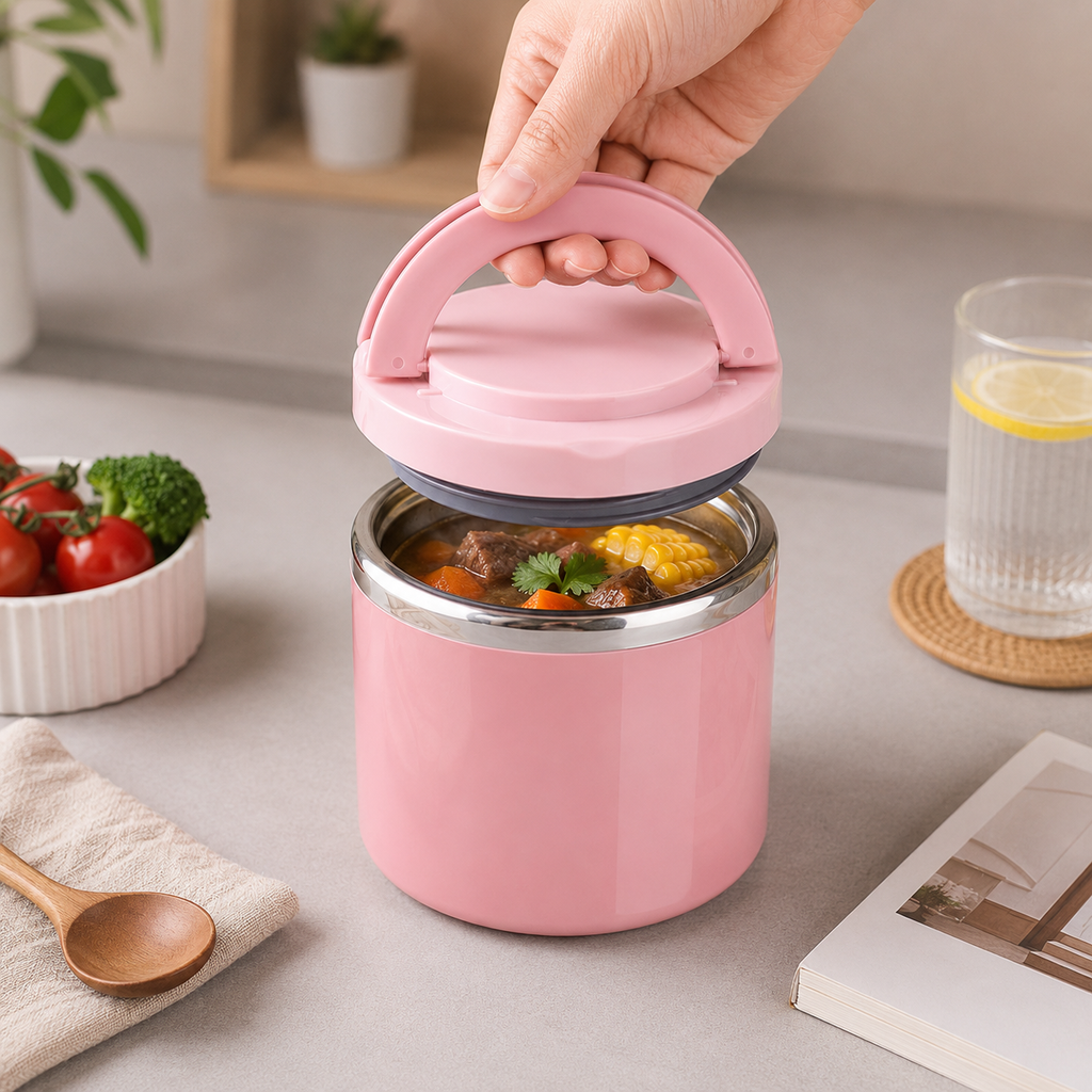 Lunch Box Isotherme Soupe Rose