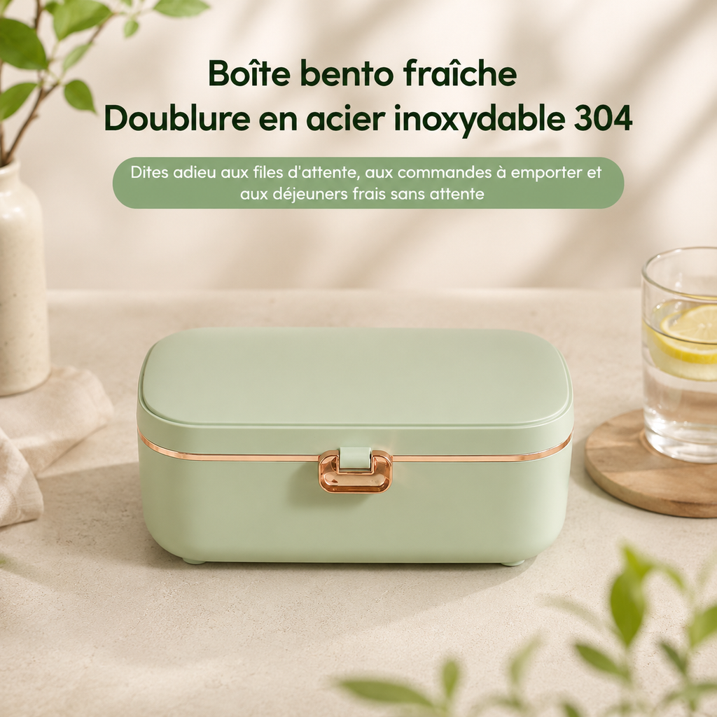 Boîte à Lunch Chauffante Verte