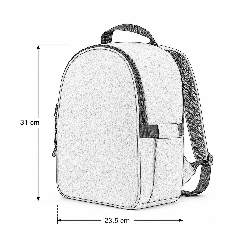 Petit Sac à Dos Isotherme Gris