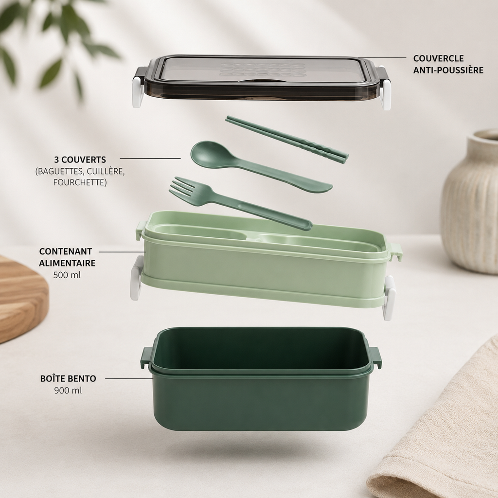 Lunch Box avec Compartiments